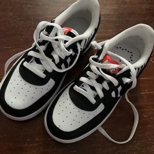 Girls zebra print Air Force one. Size 1 like new
